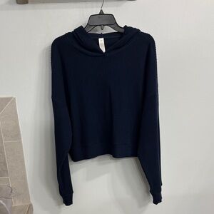 ALO Yoga Navy Women's Hooded Sweatshirt